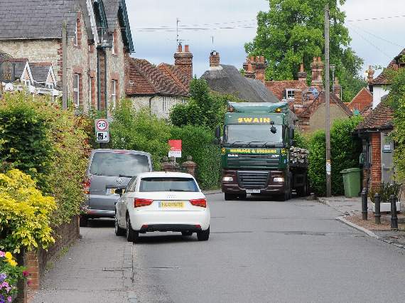 Congestion on Selborne's narrow streets