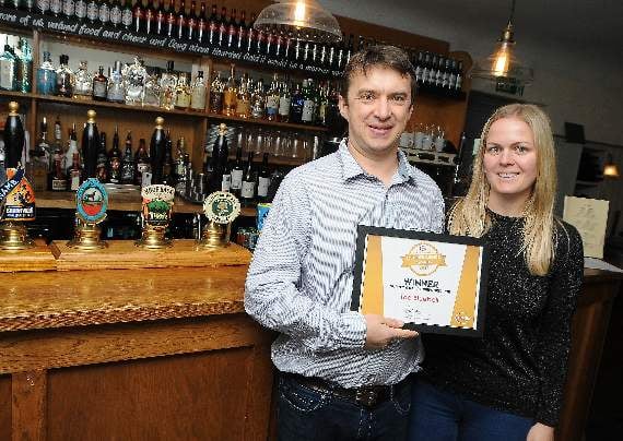 <p>Robin and Lucy Catchpole have owned The Bluebell pub in Dockenfield since 2013</p>