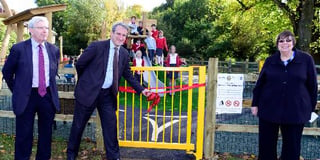 MP?cuts ribbon to open playground