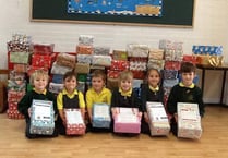 Shoebox record for caring pupils