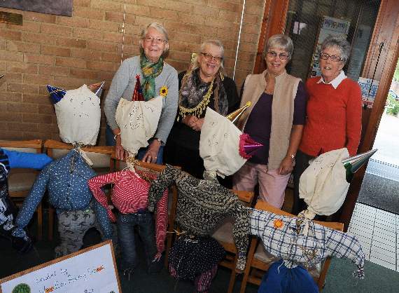 Margaret Thompson, Heather Ford, Daphne Chennell and Dorothy Phair. Picture order no: BD39-14-17 (bordonherald.com)