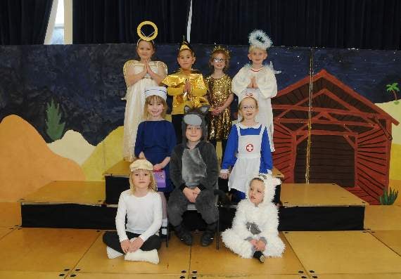 Beacon Hill Primary School pupils who starred in A Midwife in Crisis