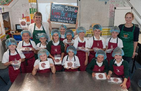 Bentley Primary School children at last year’s British Food event. Picture courtesy of The Electric Eye Photography