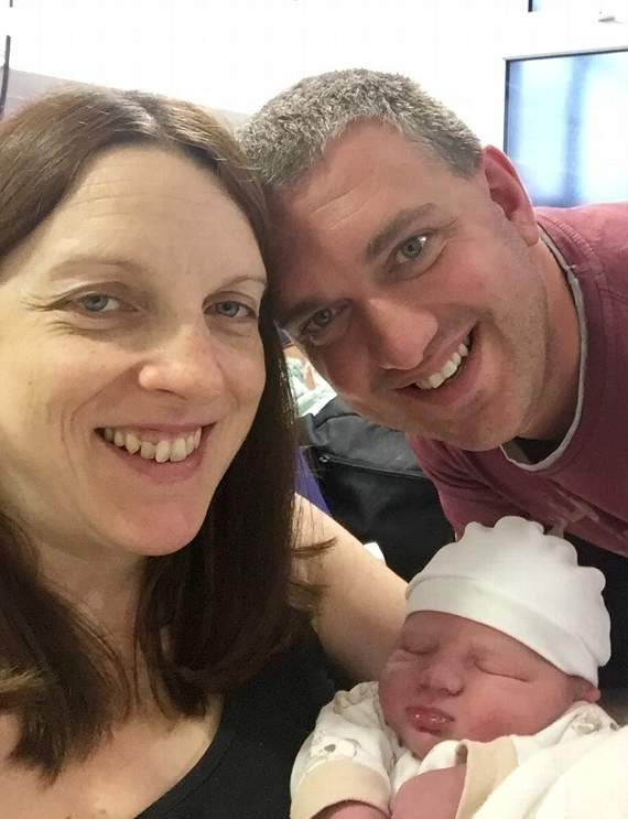 Rebecca and Martin Porter with Charlie