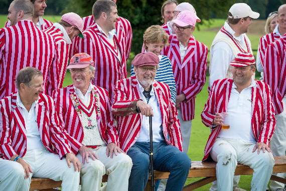 Vagabonds founder Barrie Walshe (centre) enjoyed his testimonial day.