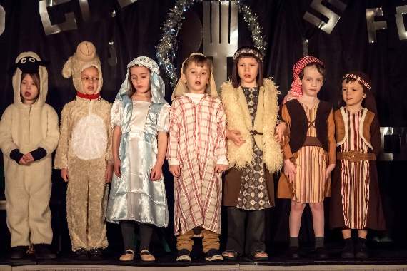 A scene from Camelsdale Primary School’s Nativity play