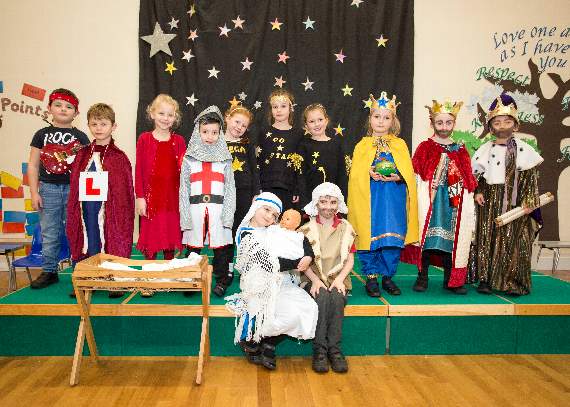 Pupils from Grayswood Primary School during their Christmas Nativity production