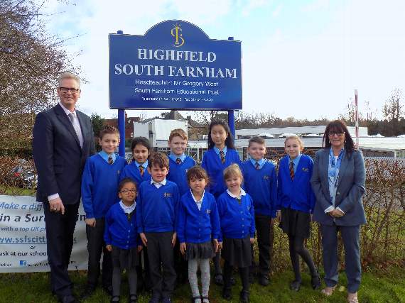 Highfield gets glowing school report