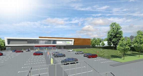 An artist’s impression of the new-look sports centre