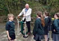 Mayor opens Shottermill school’s new playground