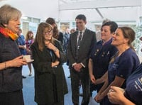 Theresa May pays a visit to Frimley Park
