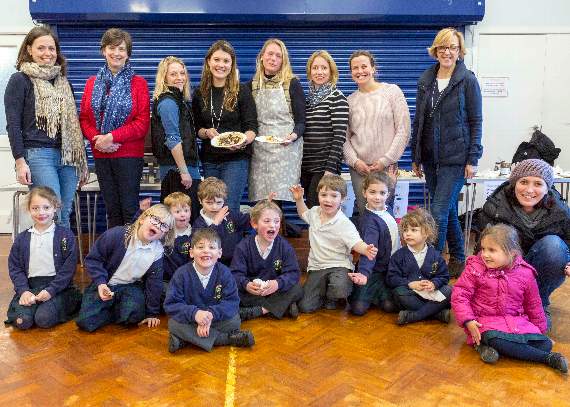 St John’s Infant School pupils enjoying some pancake fun. (Photo: Paul Fitchett)