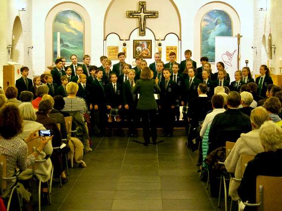 Edgeborough pupils wowing the audience at Maria ter Zee Church in Noordwijk