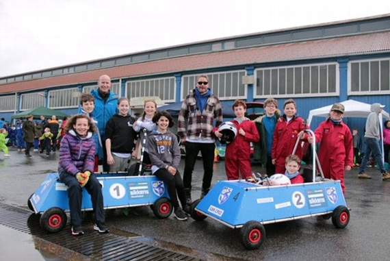Camelsdale pupils who finished 10th in the Green Goblin race at Goodwood