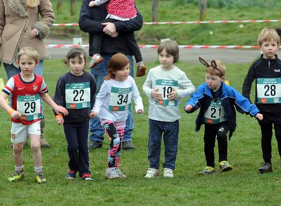 These bunnies were ready to race at the start line