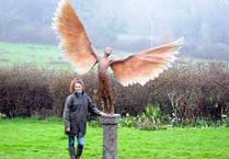 Icarus sculpture flies again
