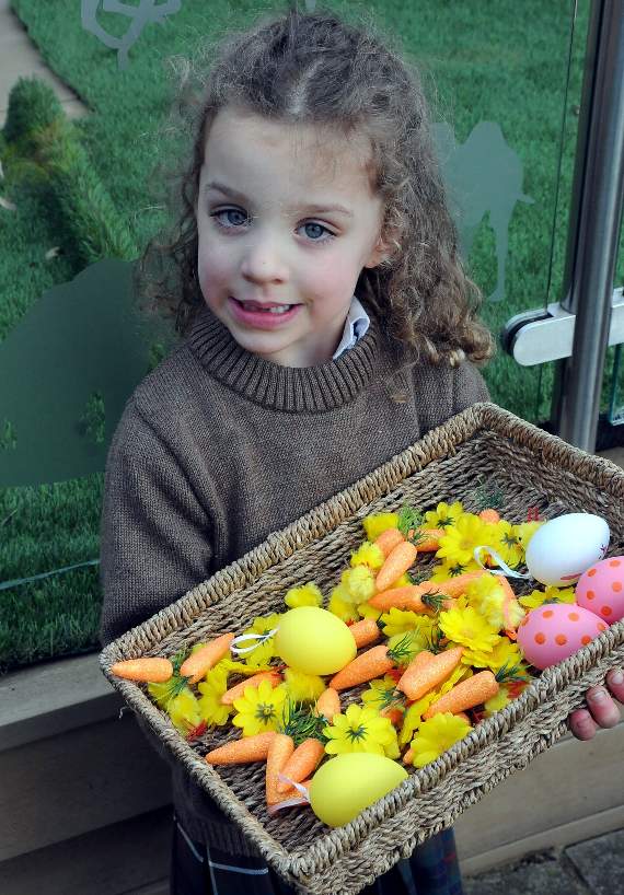 A colourful Easter basket
