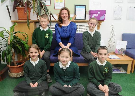 Tory MP Gillian Keegan took part in a Question and Answer session after  meeting pupils at Fernhurst Primary. Picture by KATIE HILL