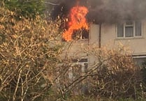 Firefighters tackle blaze