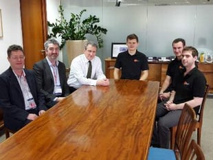 Furniture makers visit education boss