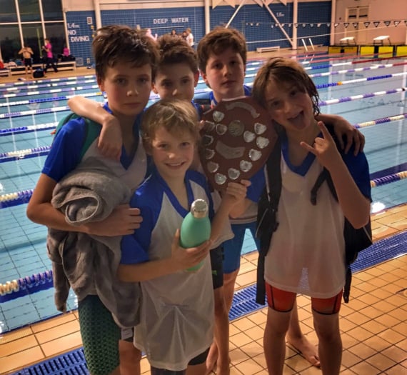 School swim team crowned county champions