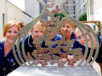 Butterfly sculpture’s organ donors tribute