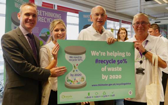 Chichester District Council wants to recycle 50 per cent of all household waste by 2020