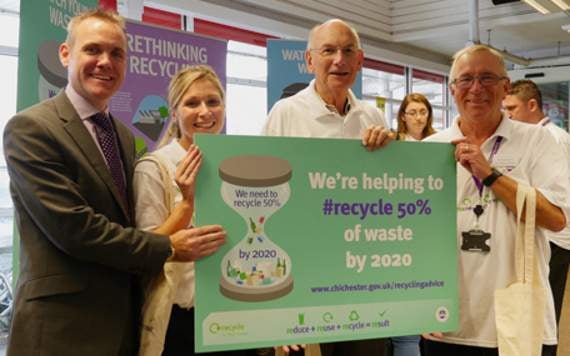 Chichester District Council wants to recycle 50 per cent of all household waste by 2020