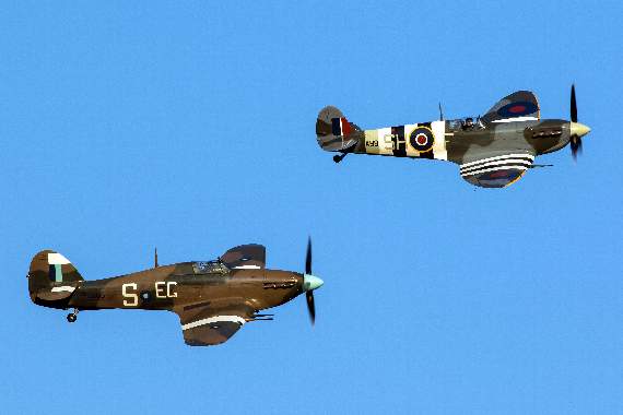 The famous Spitfires appearing at Wings and Wheels. Picture by Paul Johnson