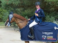 Harry Charles and ’Elvis’ – a double gold medal winning combination in France.