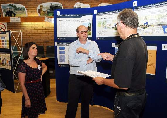Travel and transport plans on display. Picture order no: BD30-16-18