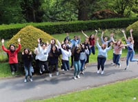 Royal School students leap for joy