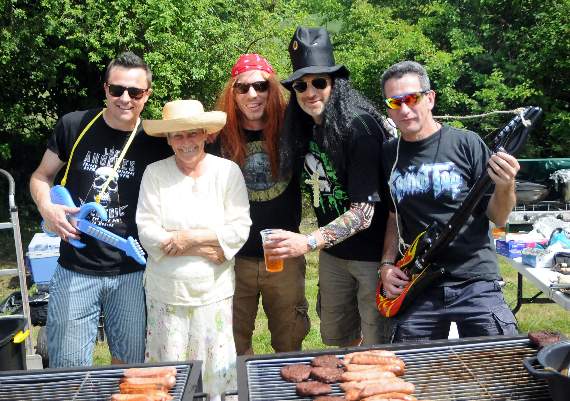 Classic rock bangers: The committee keep the barbecue rocking