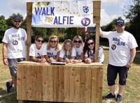 Supporters of Walk for Alfie at the starting point on Lynchmere Common (HD30-106-18)HD30-106-18