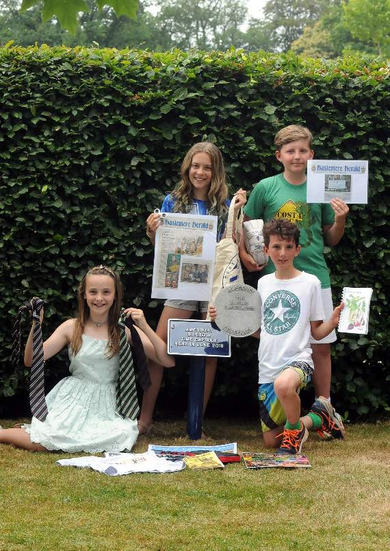 The items that Amesbury pupils put inside their time capsule (HD29-03-18)