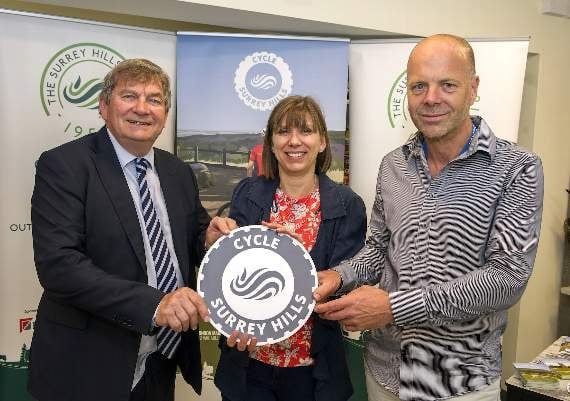 ABOVE (l-R): Mike Goodman, Pippa Langford, Rob Fairbanks (HD25-341-18)