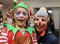 Zoe and Marie looked very Christmassy (FD49-30-18)