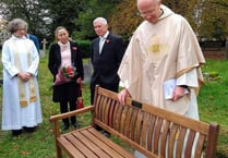 Garden bench tribute to much-loved priest