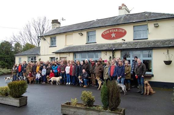 ‘Save our Star’ campaigners, pictured earlier this year outside The Star Inn at Bentworth