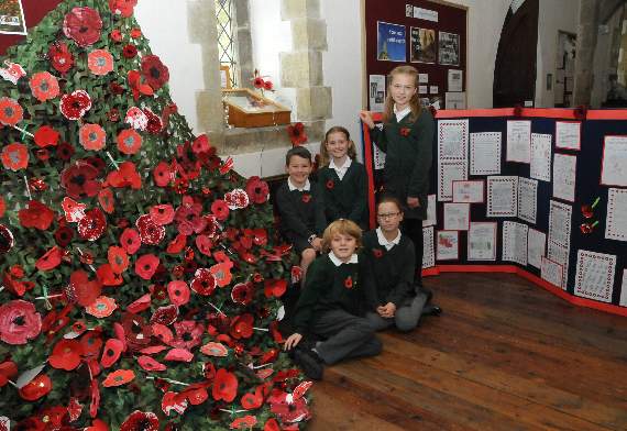 Pupils producing poppies with pride