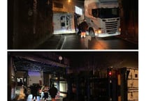 Lorry overturns after smashing into Wrecclesham railway bridge