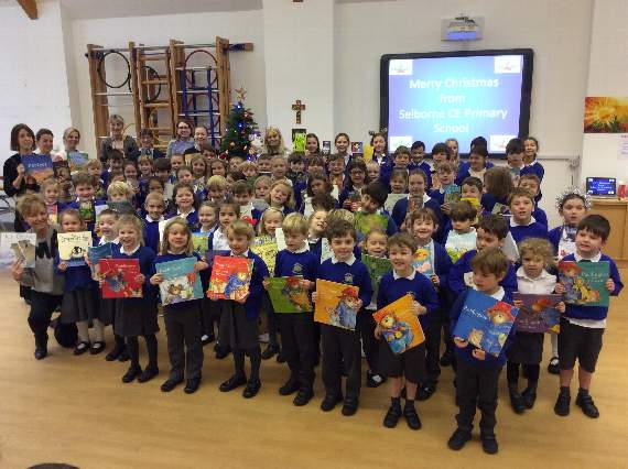 A book a day in the run up to Christmas at Selborne Primary School