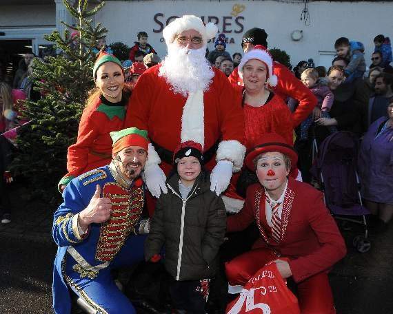 Santa will welcome little ones at Squire’s in Badshot Lea (pictured) and Frensham