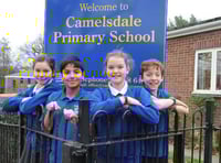 From left, head boy Elliot, head girl Follie, deputy Will, deputy Elodie. Pictures by Ruth Marshall (HD04-39-19)