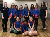 Girl Guides get a lesson in first aid
