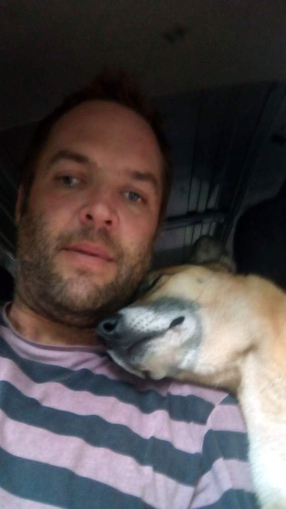 Neil Smiley with his ‘best friend’ Zeus