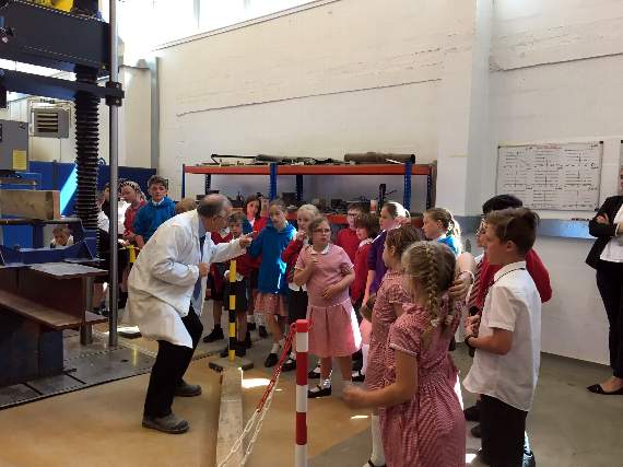 Pupils made balloon powered cars and enjoyed a spectacular ‘magic’ show