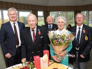 A wee dram for Lt Col Jamie Jack