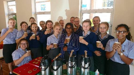 St Nicholas’ pupils raised a cuppa for the World’s Biggest Coffee Morning in aid of Macmillan