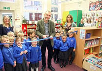 Children's author unveils school library